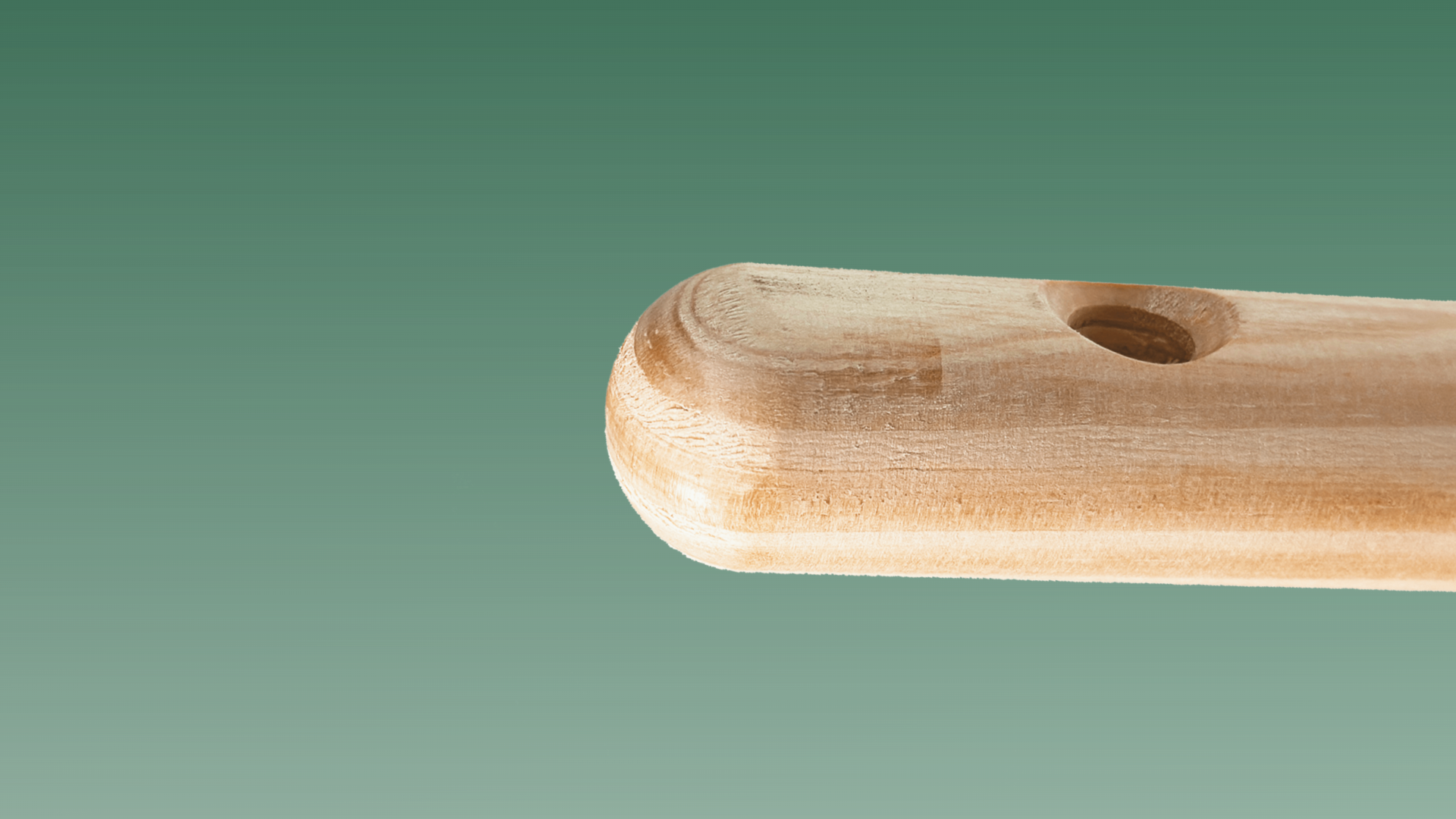 Wooden brushware banner for private label manufacturing